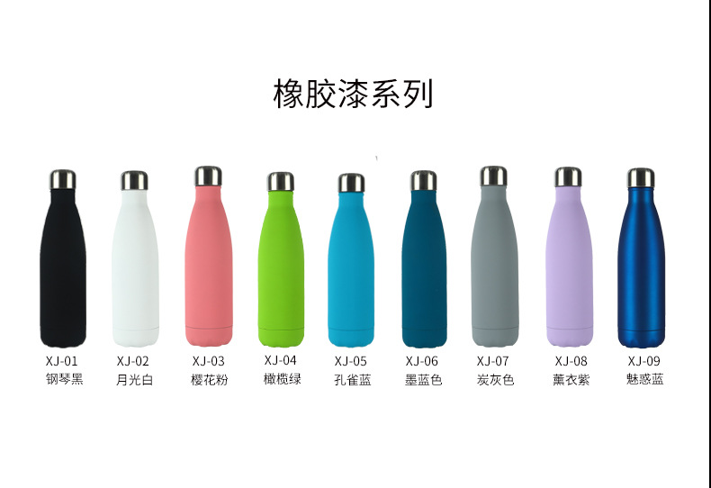 Exclusive cross-border 304 stainless steel cola bottles, gift cups, thermos flasks, bowling cups, outdoor sports water bottles pic 13