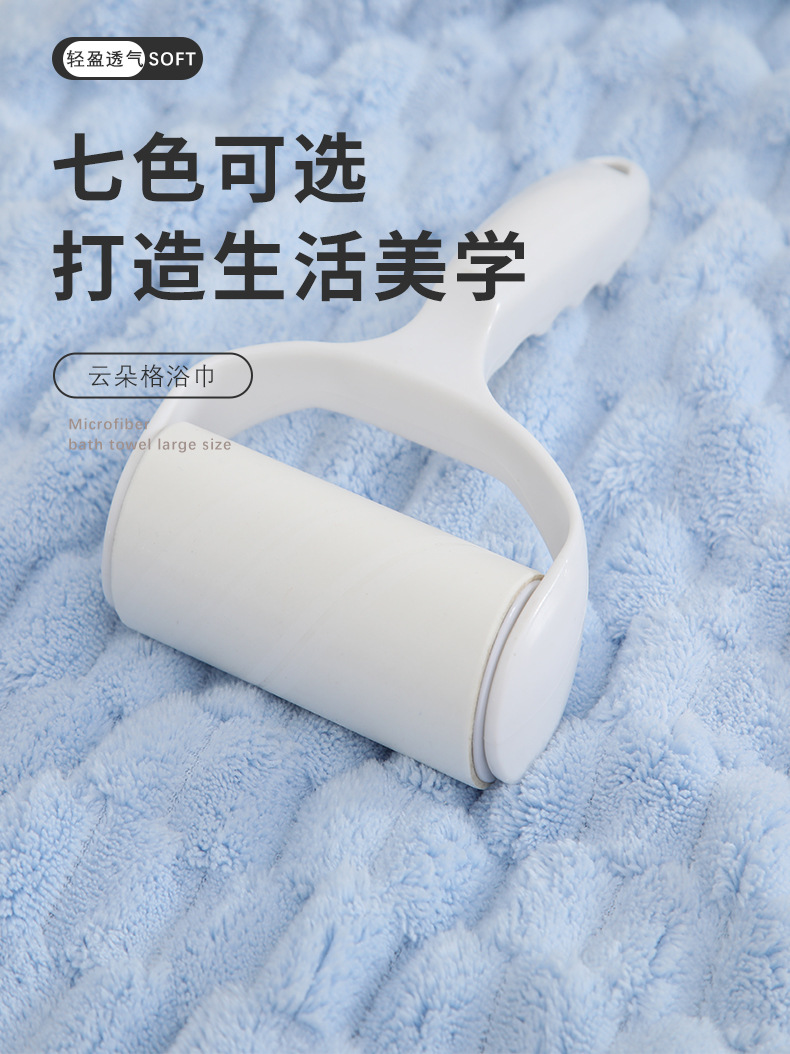 新款涤锦云朵格方巾螺纹边吸水洗脸小毛巾家用厨房浴室清洁擦手巾详情9