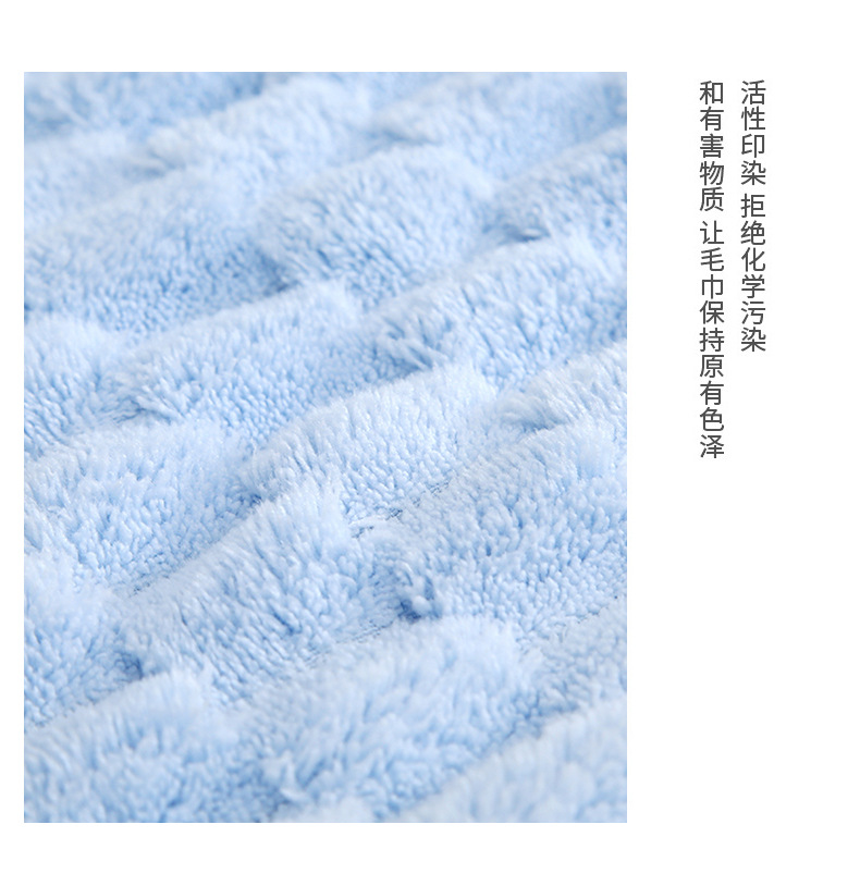 新款涤锦云朵格方巾螺纹边吸水洗脸小毛巾家用厨房浴室清洁擦手巾详情13