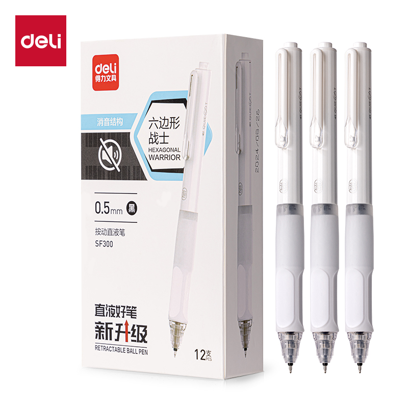Правая рука шестигранный воин 0,5 мм с двумя шариками, черный чернильный карандаш ST, неподвижно нажимающий на ручку pic 2