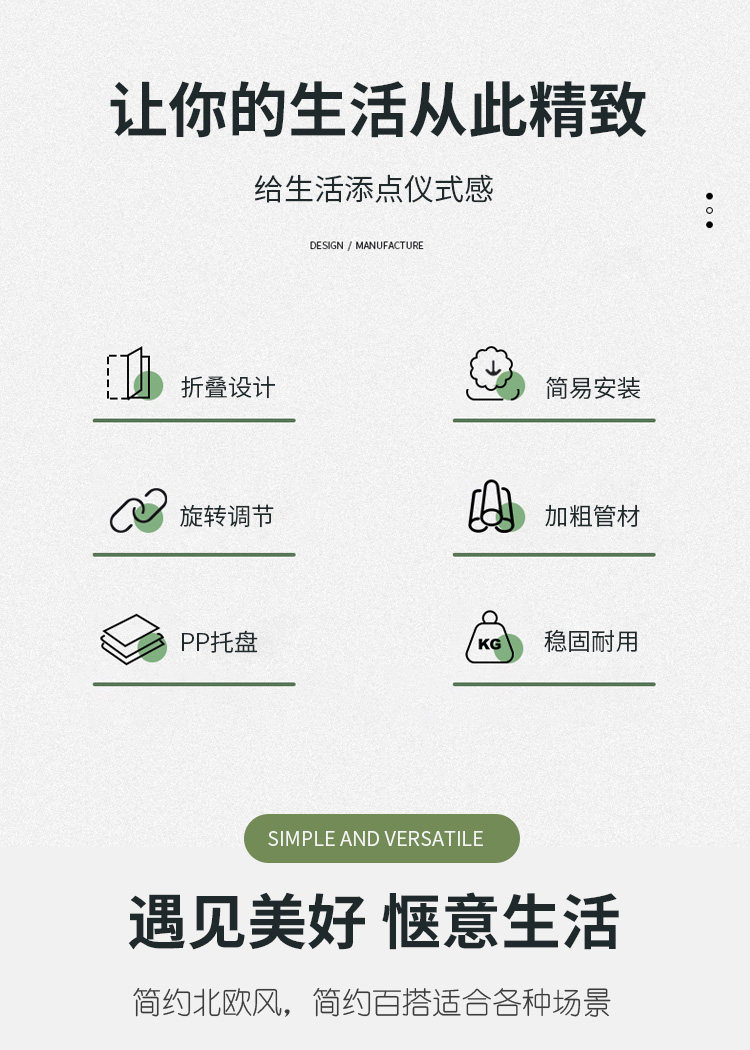 跨境花架子折叠家用室内阳台创意现代简约落地绿萝铁艺置物架装饰花盆花盆批发详情3