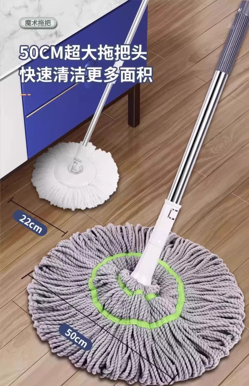 新款免手洗自拧水拖把家用懒人一拖净拖布拖把吸水墩布拖地详情9