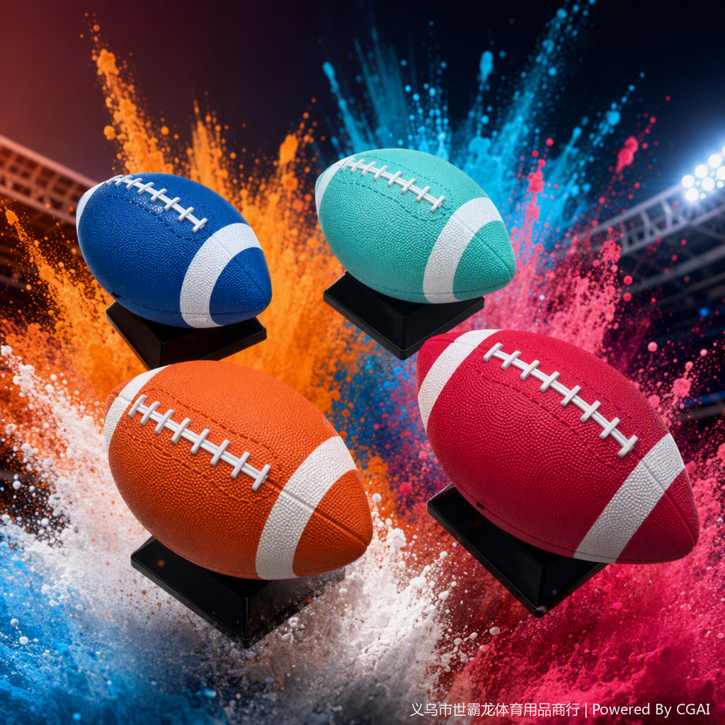 The colorful rugby sports equipment is durable, comfortable to the touch and suitable for outdoor competitions and training pic 2