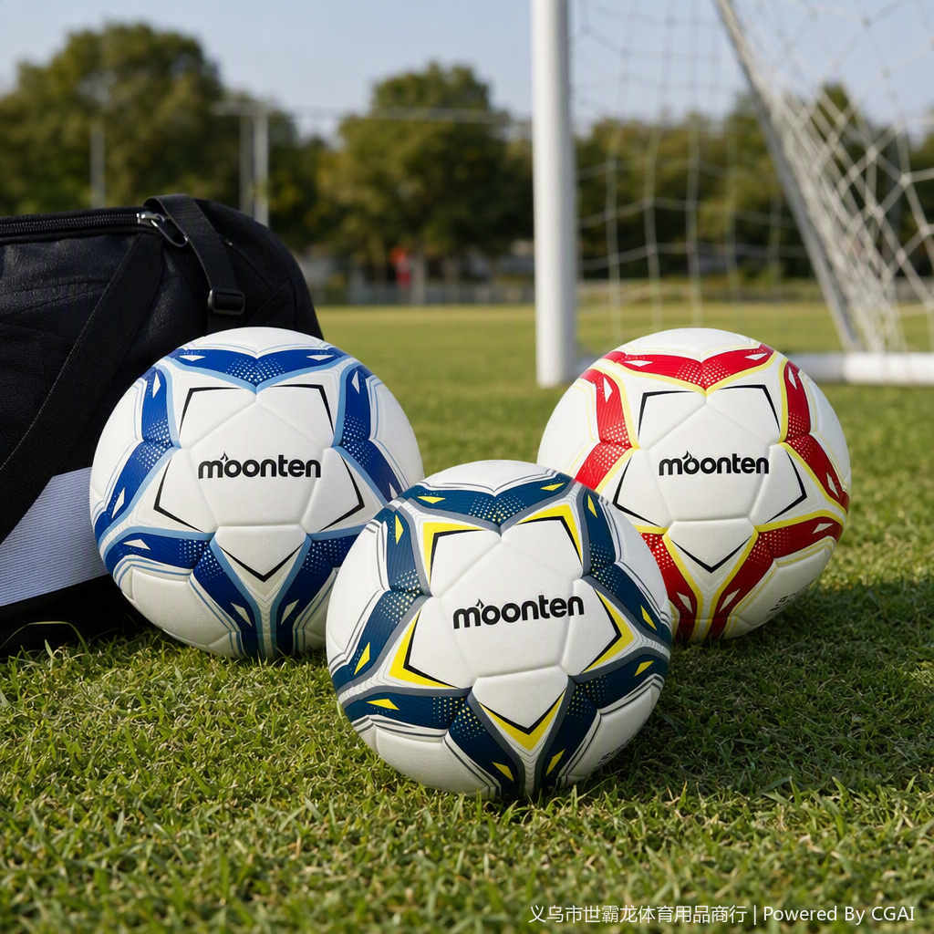 Machine-attached No. 5 PU football for children, adults, outdoor sports, competition and training, wear-resistant and anti-slip, standard size football pic 2