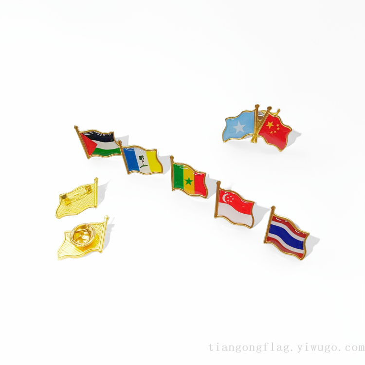 Factory direct sales of custom-made badges, pins, butterfly clasps, magnetic suction type, foreign national flag badges, and fan conference supplies