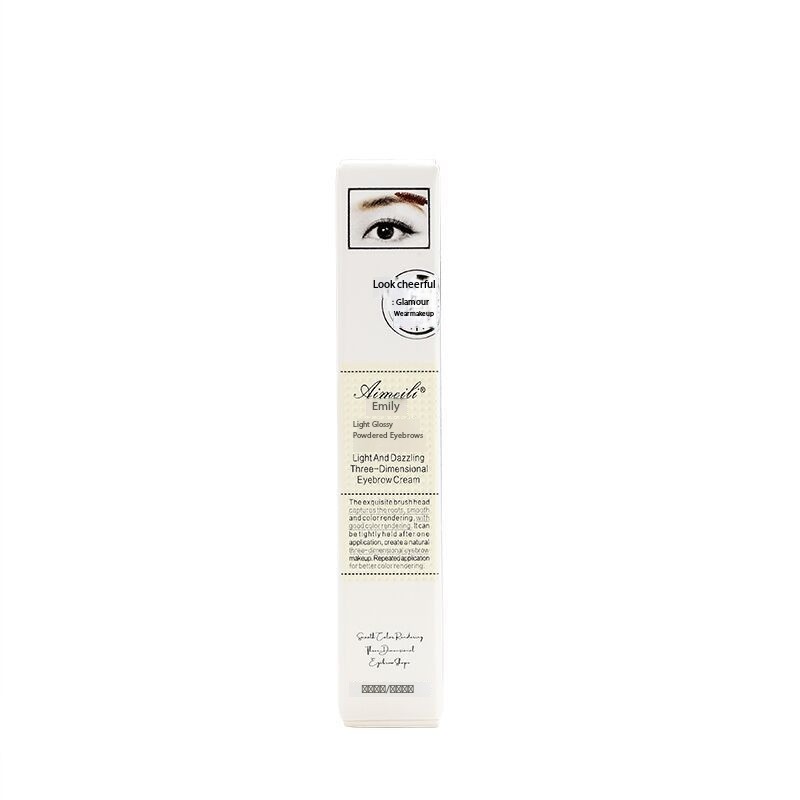 Natural three-dimensional dark brown vegan eyebrow pencil dyeing pen, waterproof and non-fading, no smudge during makeup Item Picture