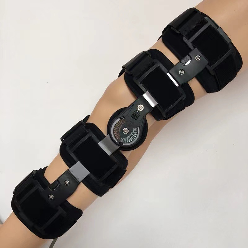 Adjustable knee joint braces, knee fracture rehabilitation fixation braces, ligament strain rehabilitation braces full figure