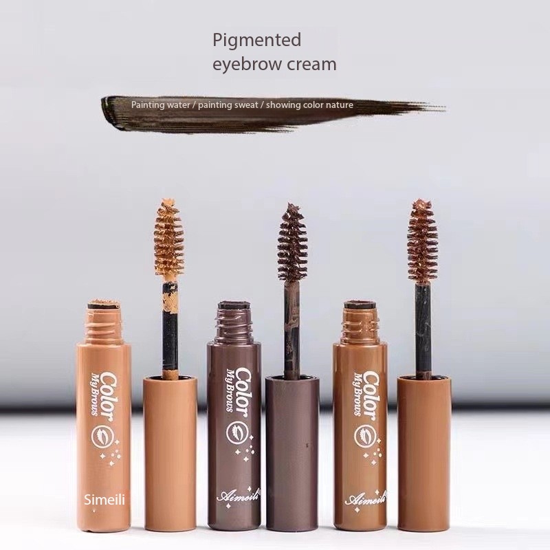 Natural three-dimensional dark brown vegan eyebrow pencil dyeing pen, waterproof and non-fading, no smudge during makeup details Picture