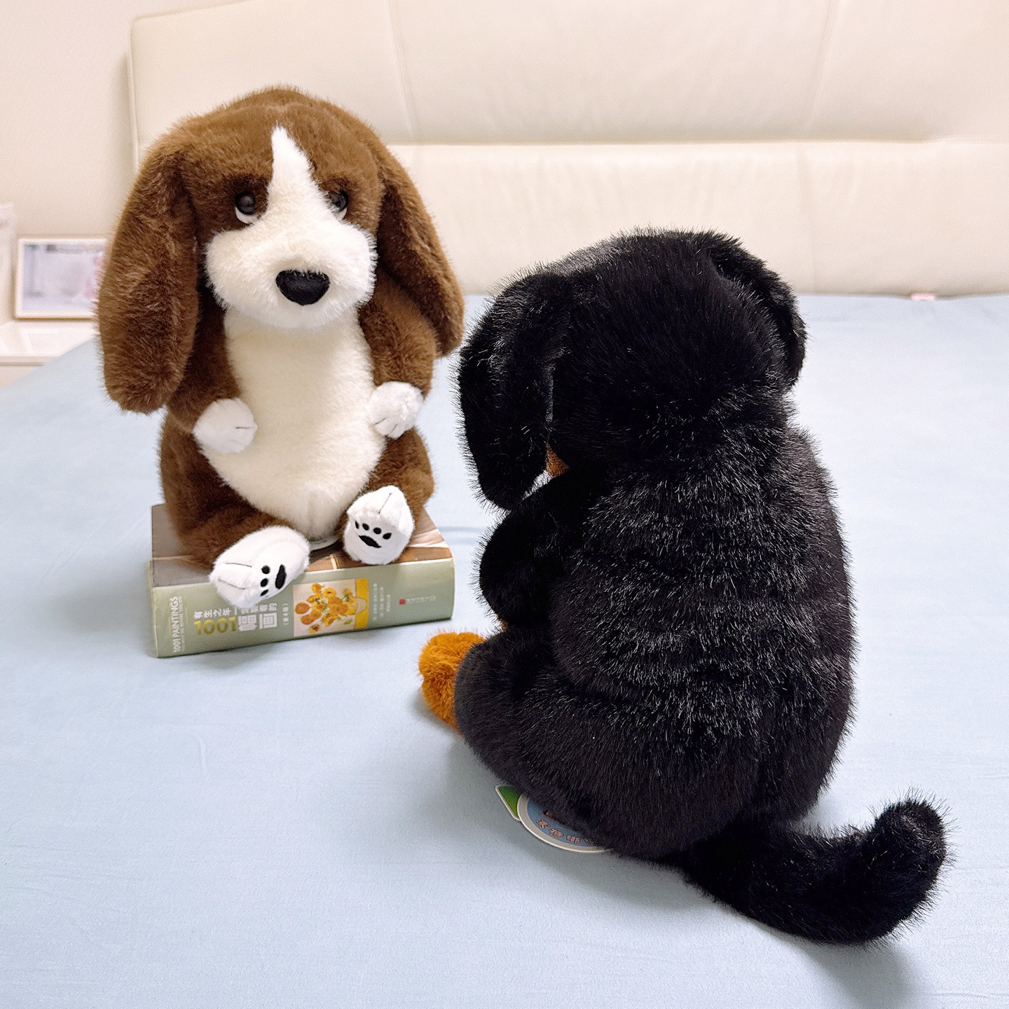 Lazy spotted dog plush pillow, Bashido doll, Rottweiler doll birthday present Specification image