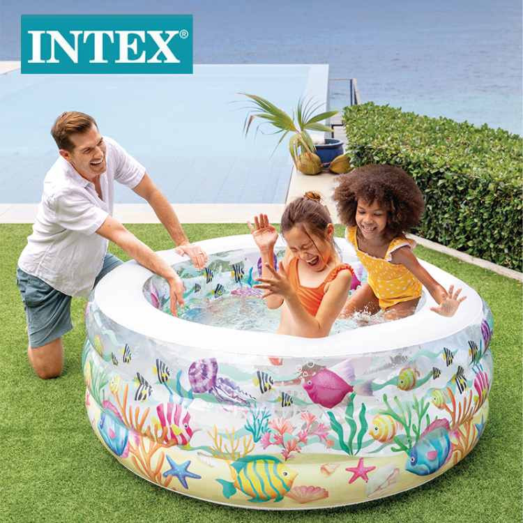 Bestway家庭充气游泳池Intex亲子户外水池镀锌板帆布蓄水池