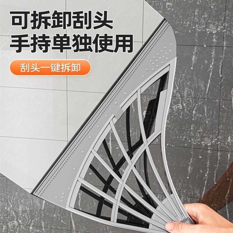 Black technology vacuum cleaner, magic broom, household silicone mop, bathroom non-stick hair broom, broomstick, Korean details Picture
