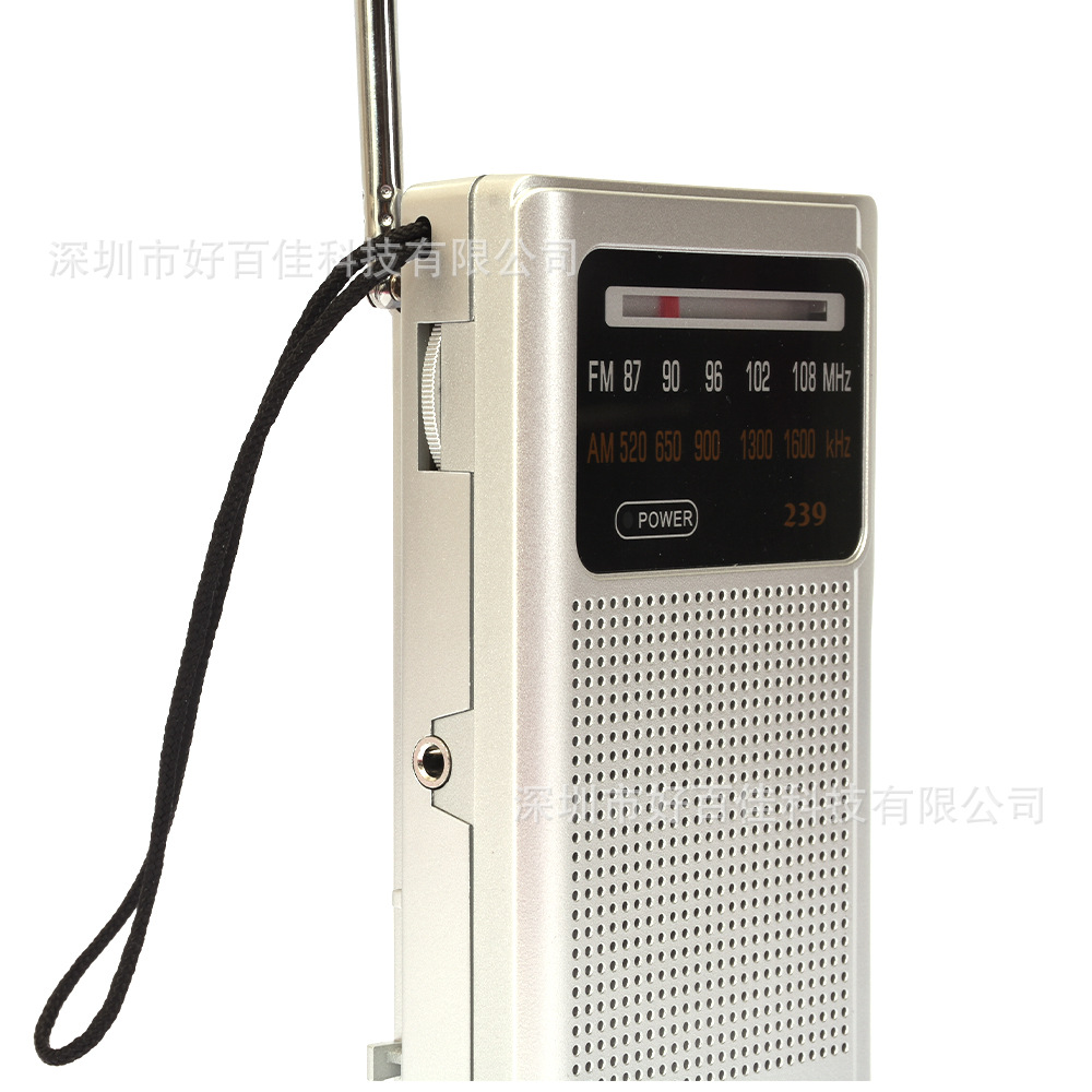外贸便携式收音机FM/AM 指针调频两波段干电池收音机DSP芯片