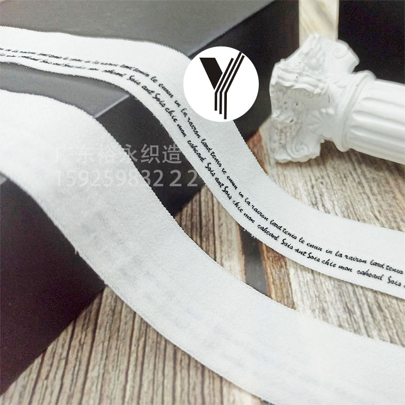 Custom-made printed edge straps, folded headwear, letter-printed elastic bands, back collars, shoe and clothing accessories, webbing Application Scenario