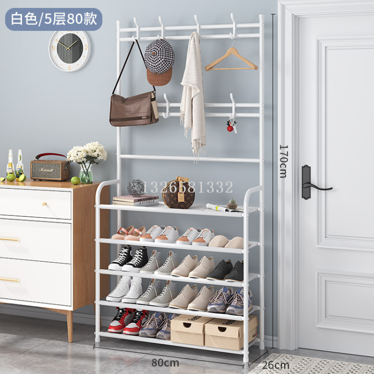 Alta calidad lanchonete rack zapato rack rack de bolsa de colgante integrado para el hogar zapato rack de sombrero sala de estar colgador fácil rack de almacenamiento Item Picture