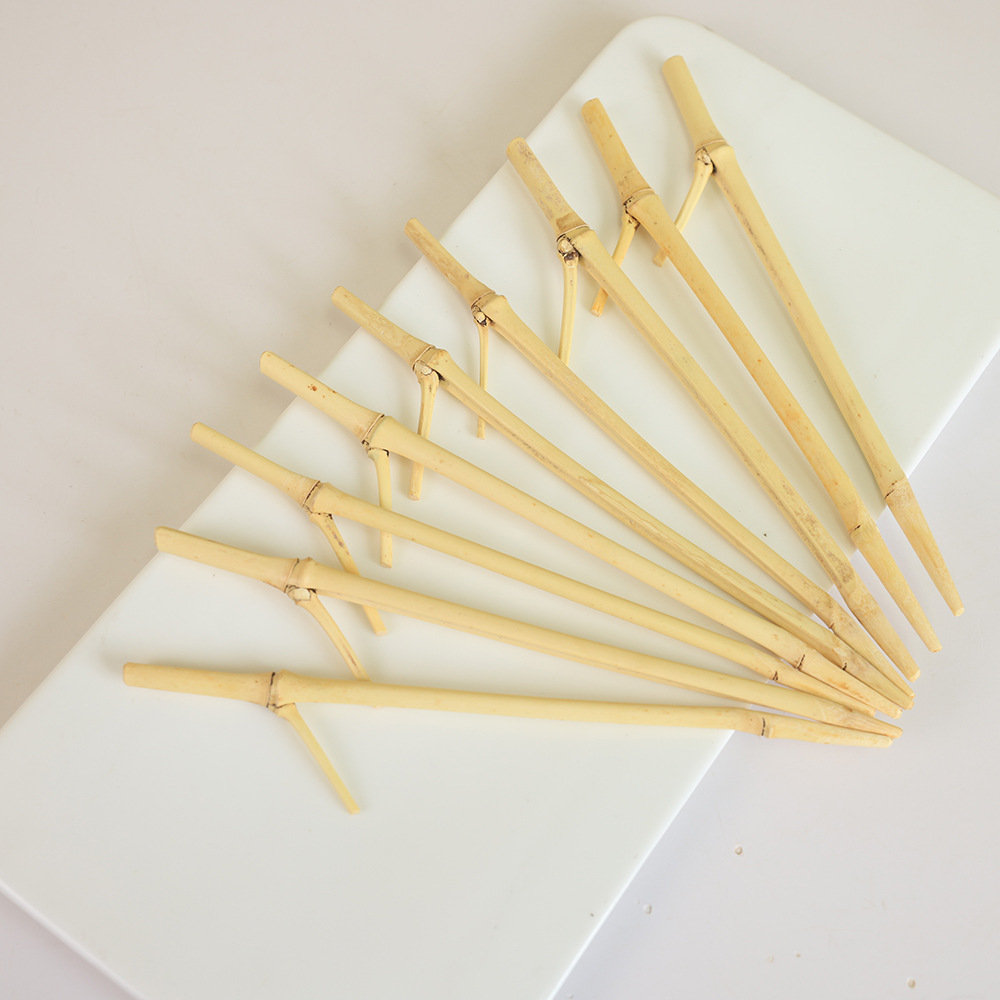 天然竹簪碳化竹枝条diy女古风竹制发簪头饰缠花簪子配饰简约发饰