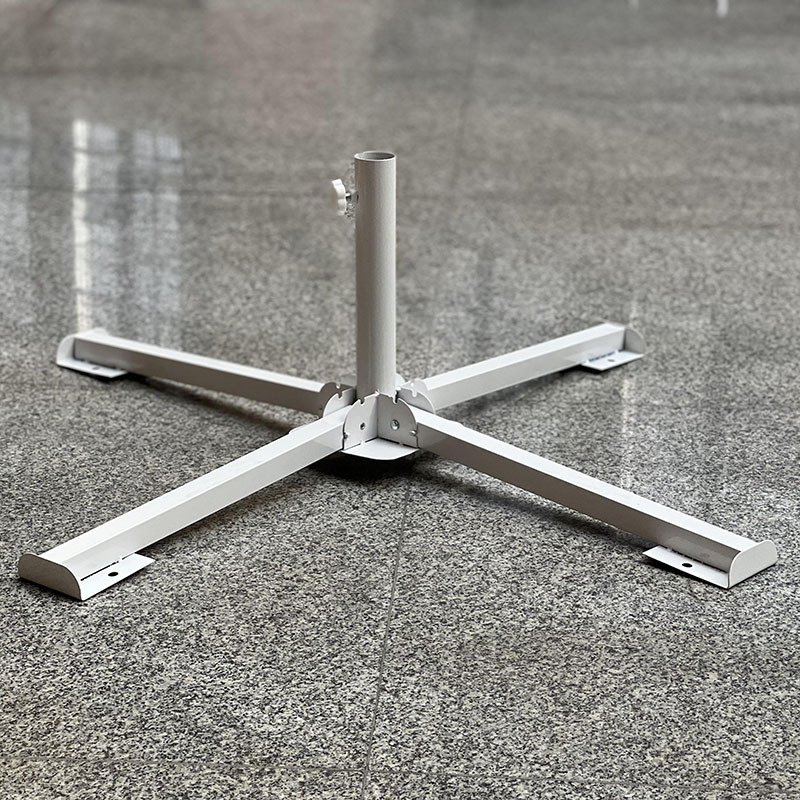 地推伞底座摆摊四脚伞架十字折叠伞座沙滩配件广告伞座便携式白底实物图