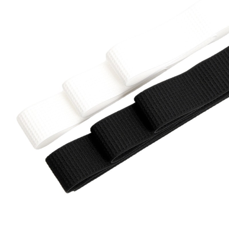 Baby clothes in stock: Waffle double-sided wool polyester-textured anti-slip elastic bands, skin-friendly clothing, waist and head sportswear webbing