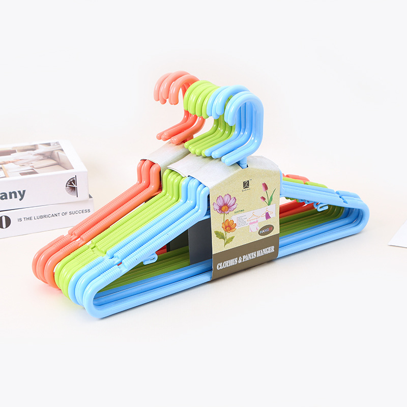 晾晒实心加厚塑料衣架新料干湿两用阳台衣架旋转防滑衣挂厂家直销