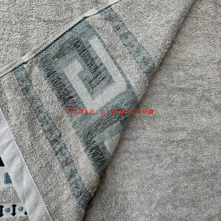 bahia Large-sized embroidered cotton bath towel 90*170cm Household absorbent wrap towel Hotel bath towel bath towel Item Picture