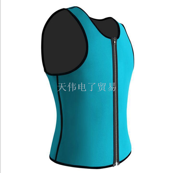 男士运动极速排汗背心塑身衣 氯丁橡胶束身衣细节图