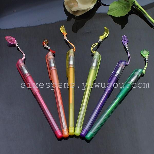 24彩色荧光笔 水粉笔 闪光笔 黑卡笔 中性笔产品图