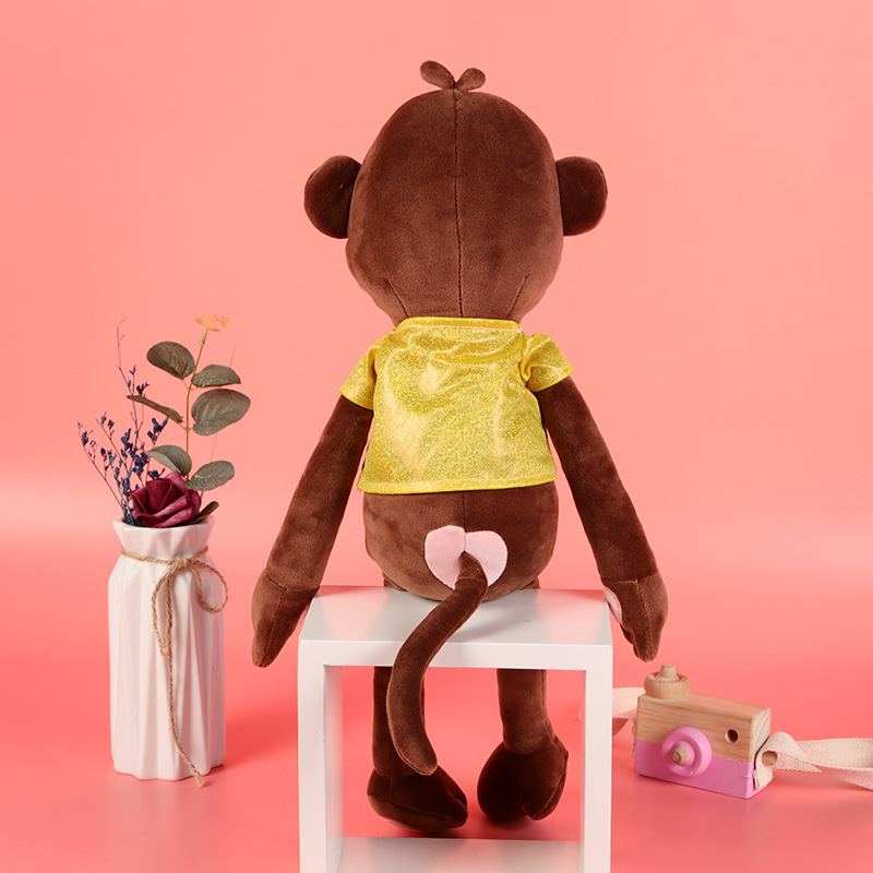 Cross-border bestseller LOVE Dressing Monkey Doll Blush comes in multiple colors and sizes and supports customization details Picture