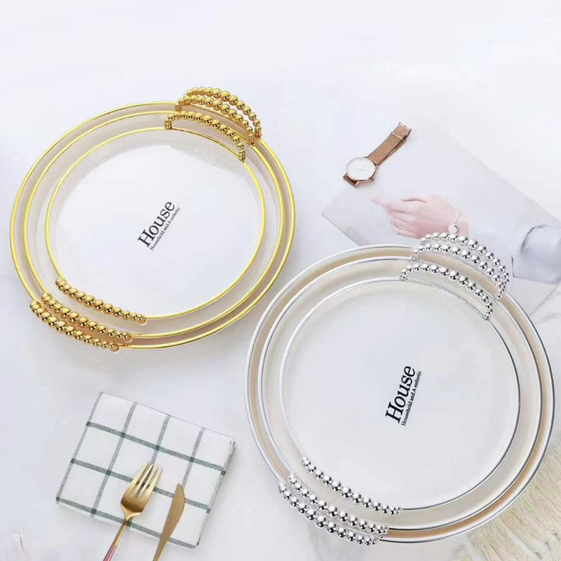 Cross-border catering hotel fruit tray, high-end beverage plate, rectangular and round plastic pet set