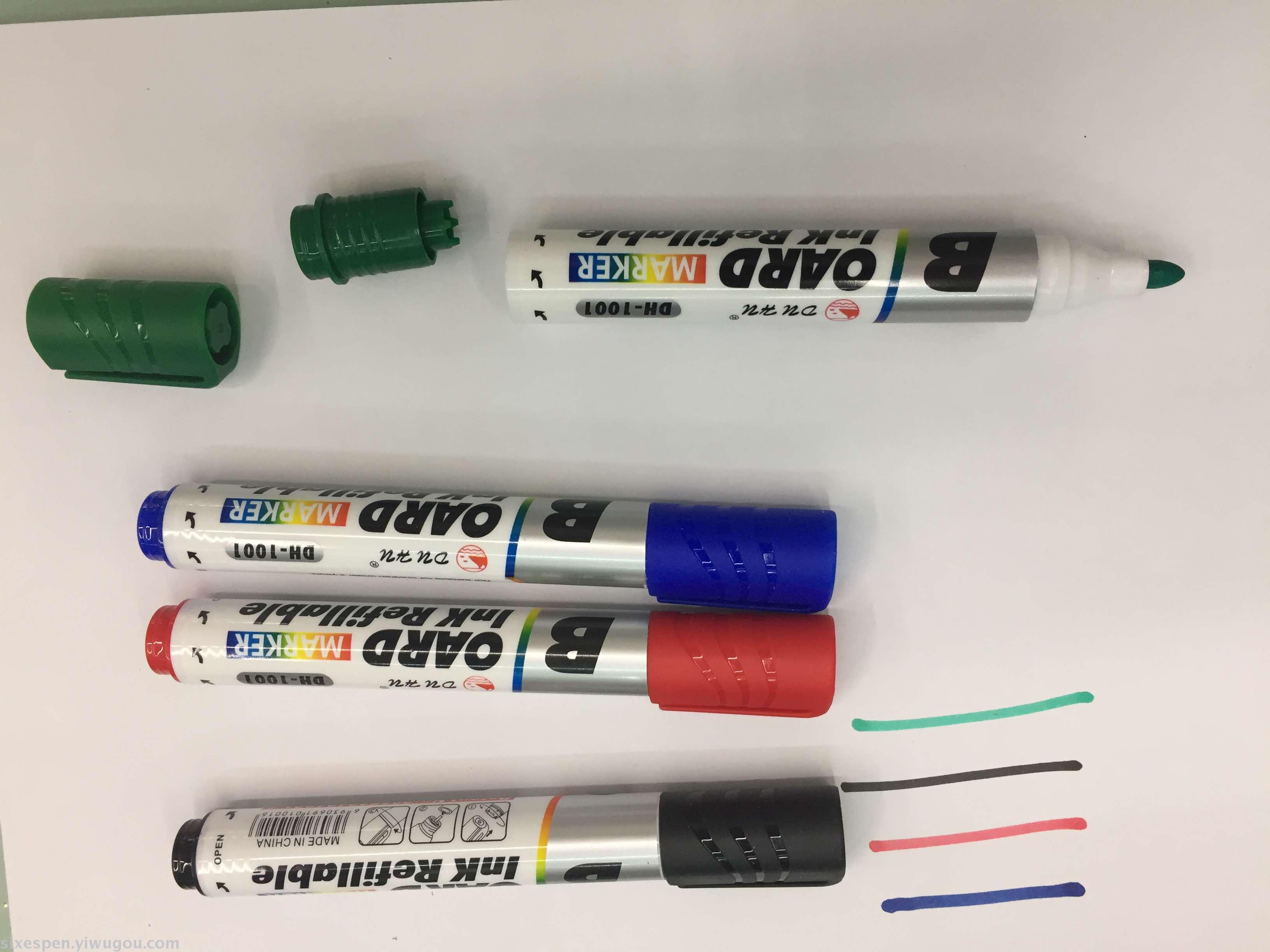 The 2017 new model of ink-refilling white board pen DH-1001 erasable pen details Picture