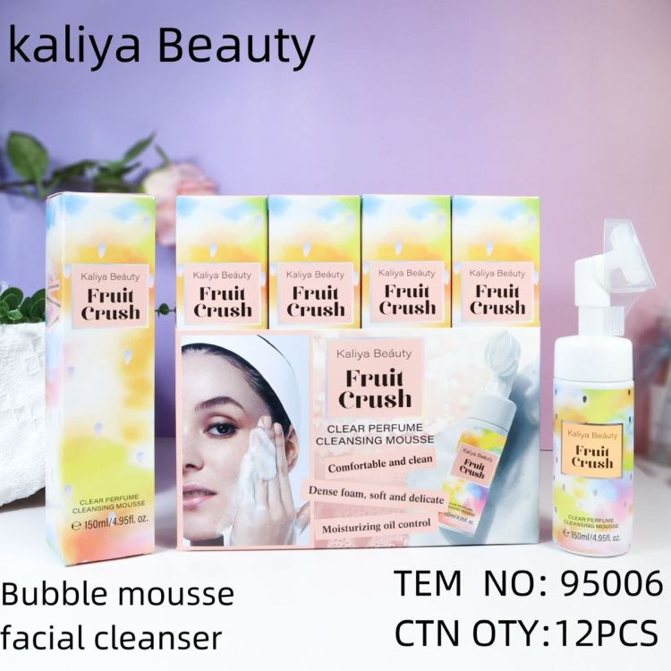 kaliya beauty Cross-border Cosmetics Facial Cleansing Mousse Skin Care Moisturizing Facial Cleanser Cosmetics in stock Application Scenario