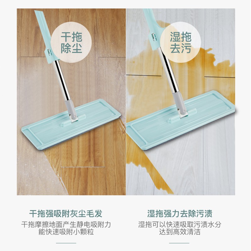 免手洗懒人平板拖把家用干湿两用抖音同款拖把刮刮乐拖把一件代发细节图