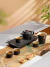 Taiwan Lu Bao Ceramic Men's Tea Set, Business office, home tea room, simple design, Flag Opening Victory Gift box Item Picture