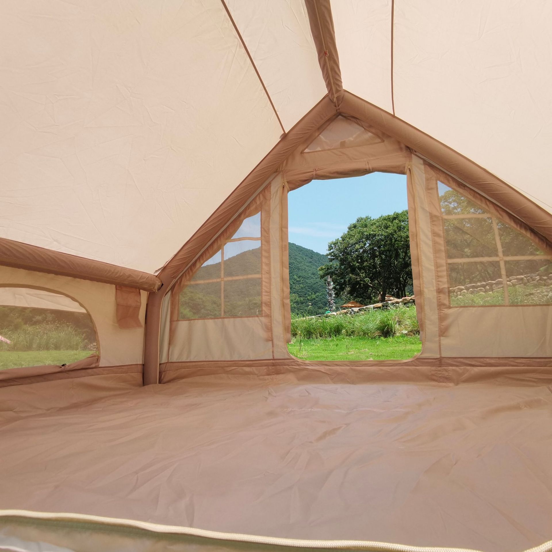 6.3 tienda inflable al aire libre plana camping fabricante en stock al por mayor a prueba de lluvia y sol tienda de camping sin montar Specification image