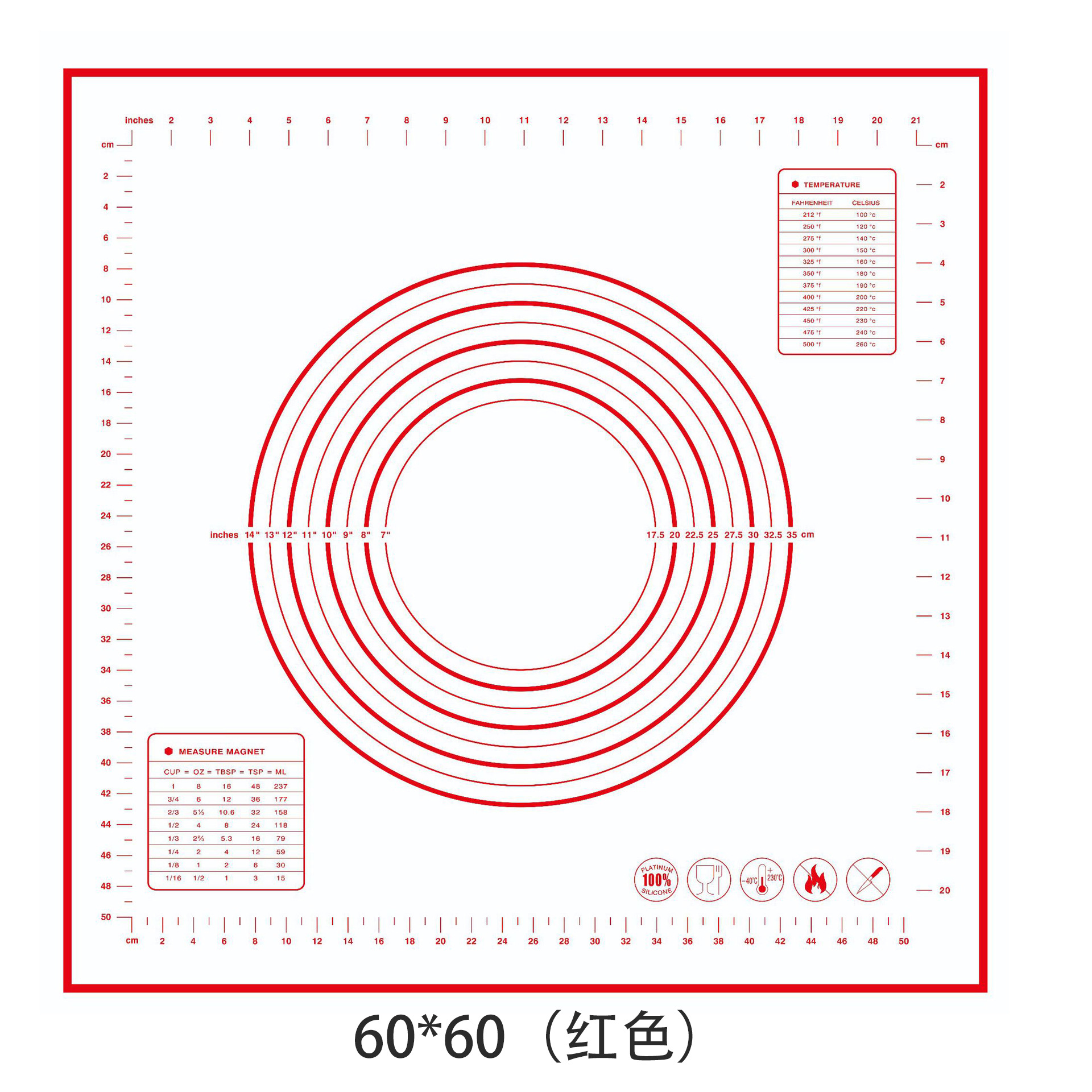 70*50cm extra-large silicone pad, kneading pad, rolling pad, heat-resistant and non-stick baking tool, panel and dough pad Application Scenario