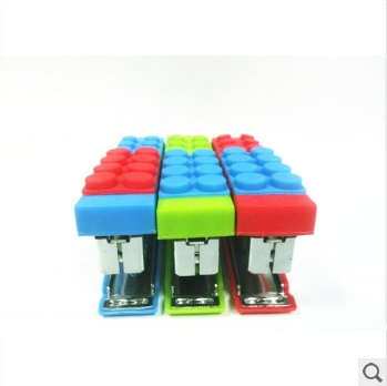 学生文具省力订书机硅胶创意办公室用品 积木diy趣玩礼物