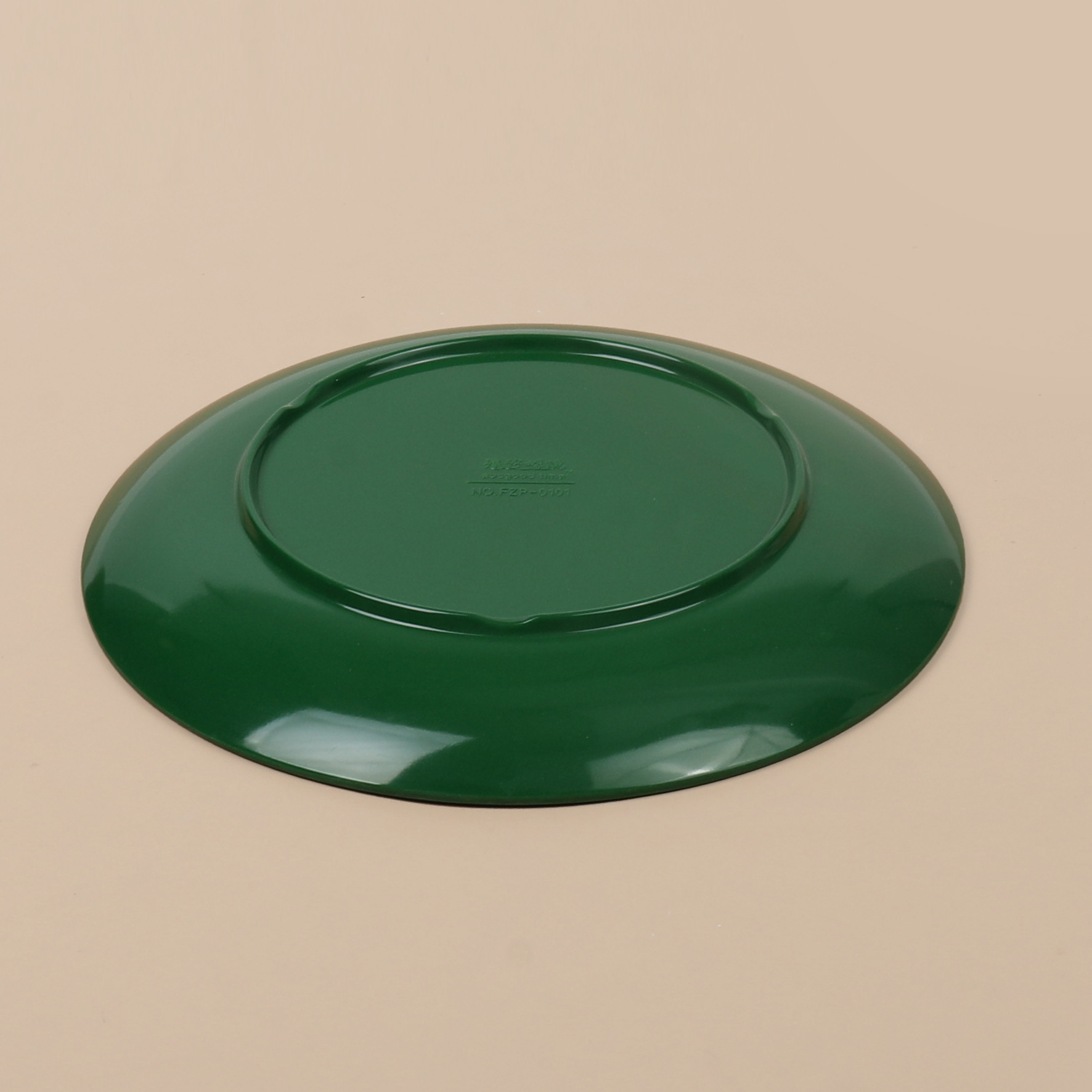 Solid dark green melamine bowls, melamine plates, melamine tableware tray sets, melamine saucers, imitation porcelain, exclusively for export details Picture