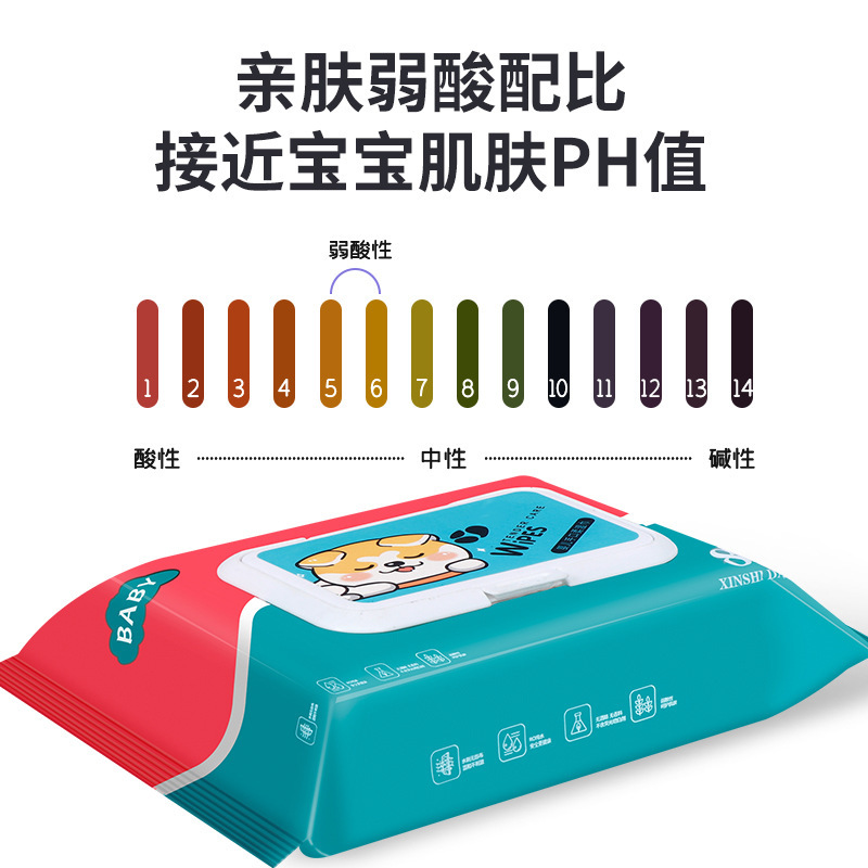 珍珠纹婴儿湿巾大包家庭用清洁湿巾纸宝宝儿童手口专用湿纸巾细节图