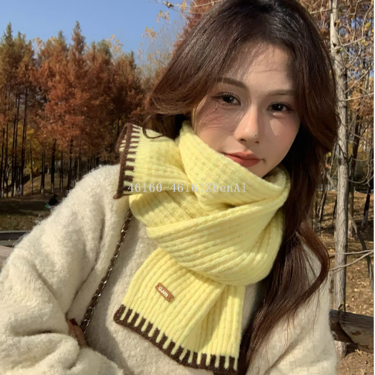 Korean version knitted long scarves cross-border export e-commerce live-streaming scarf wholesale supply chain Application Scenario