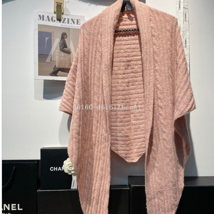 Wholesale e-commerce live-streaming supply chain for new cross-border export twisted knitted large shawls and scarves Specification image