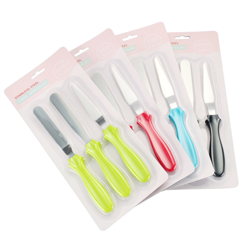 蛋糕抹刀三件套抹刀脱模刀不锈钢抹平刀烘焙裱花工具奶油抹平神器