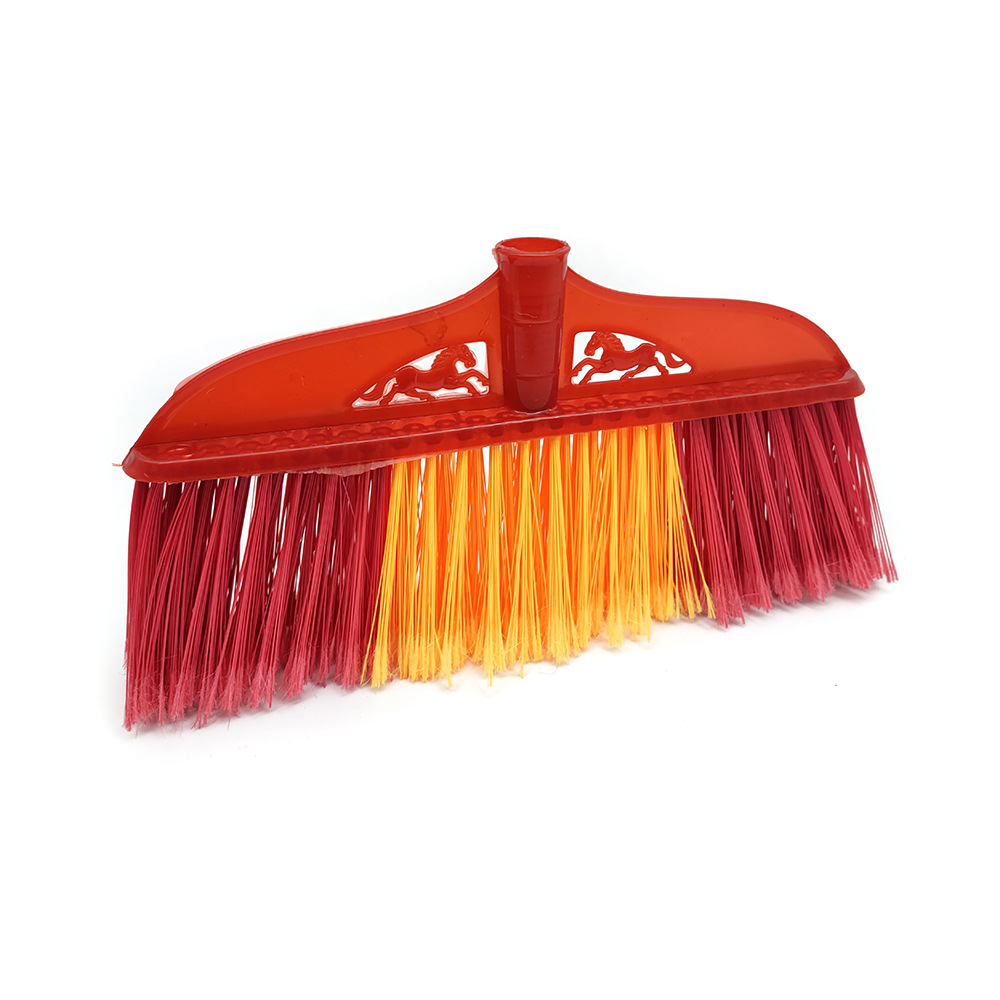 The manufacturer has a large stock of Double Horse soft-bristled plastic household cleaning brooms