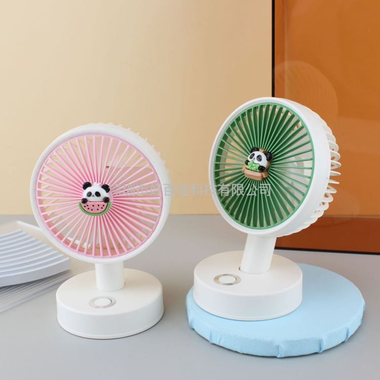 Panda desktop color light with three-speed electric fan Specification image