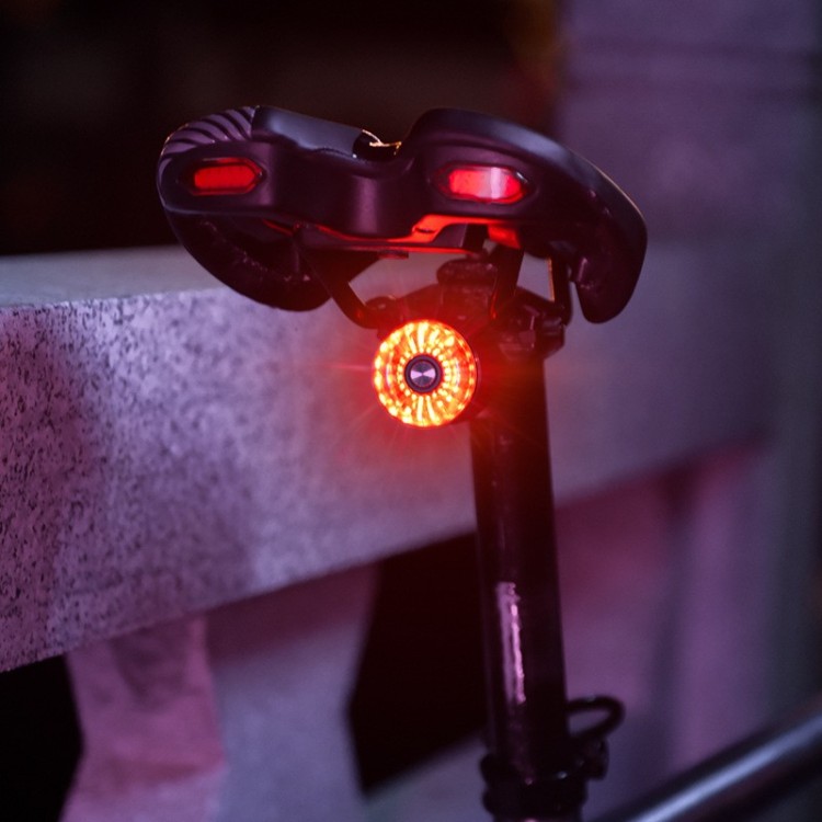 250126 aluminum alloy USB charging bicycle taillights, intelligent sensing brake taillights, and riding equipment warning lights Specification image