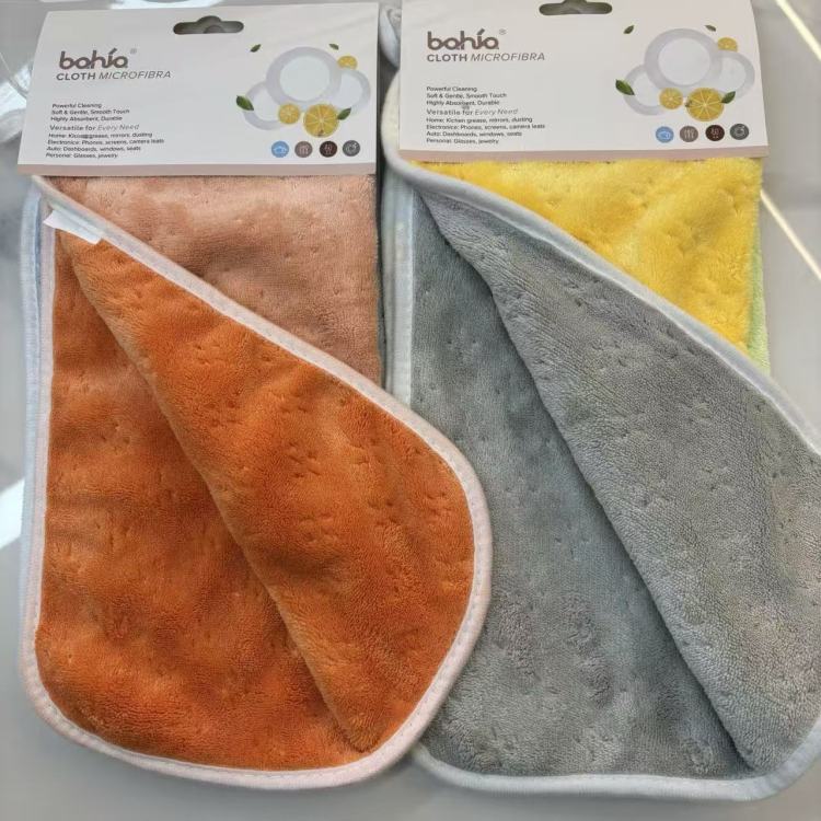 Coral velvet face towels, living room and bedroom cleaning towels, kitchen rags are soft, comfortable, absorbent and do not shed fibers details Picture