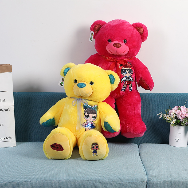 Big Bear plush toys, cute and popular cross-border products, are directly supplied by the manufacturer with customizable patterns
