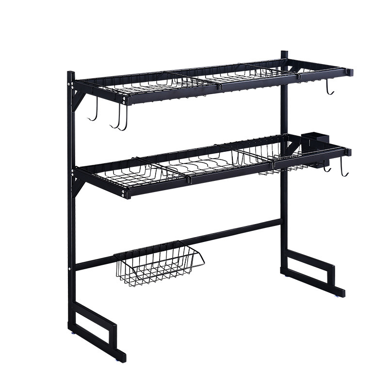 Cross-border best-selling kitchen bowl and chopstick draining rack, countertop, multi-layer bowl and plate storage rack, kitchen storage rack, draining rack Item Picture