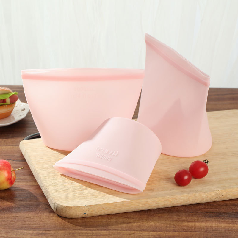 Food-grade silicone sealed fresh-keeping bags, microwave heating bags for fruits and vegetables, refrigerator refrigeration sealed bags Application Scenario