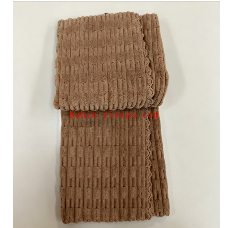 Coffee series Waffle embroidery towel with strong water absorption, kitchen cleaning cloth
