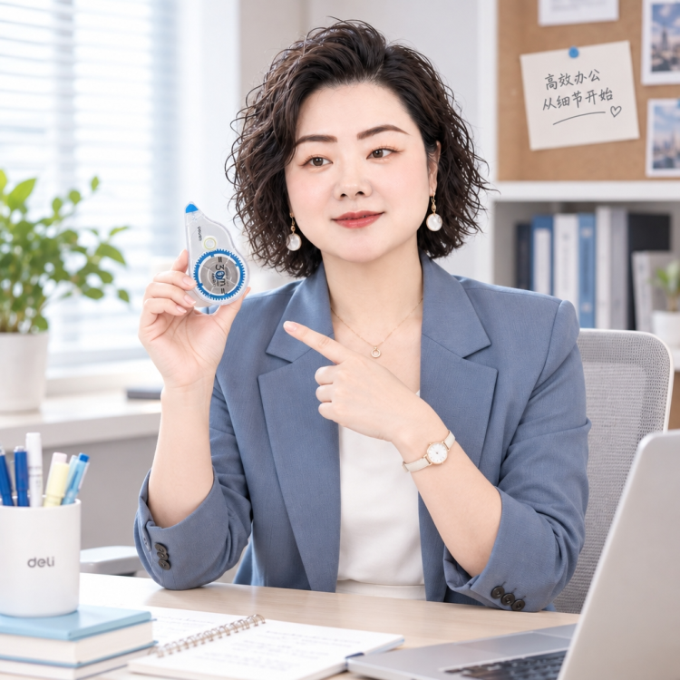 得力办公学生文具5mm*30m修正带