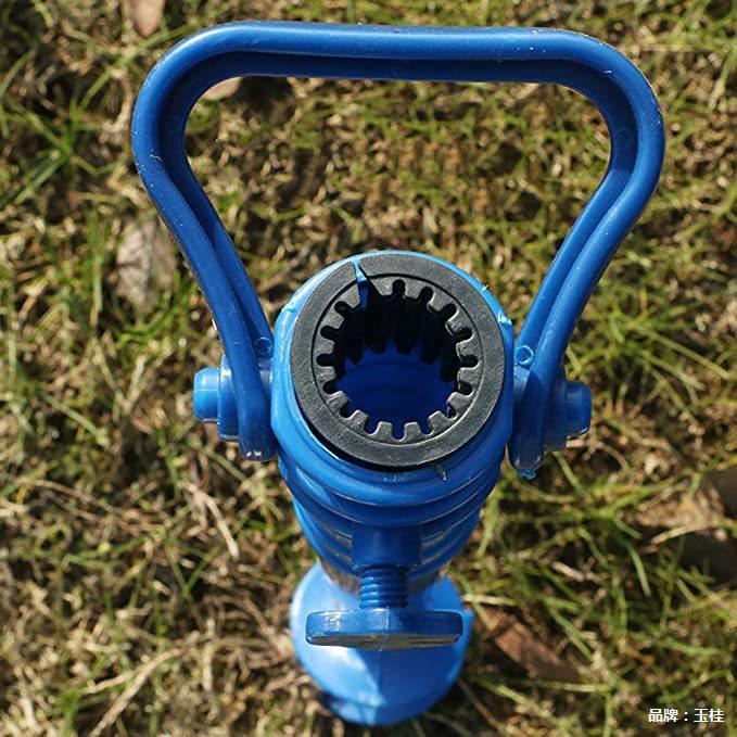 Plastic base plug for beach umbrellas and sun umbrellas, adjustable screw plug for sand and mud, available in multiple colors details Picture