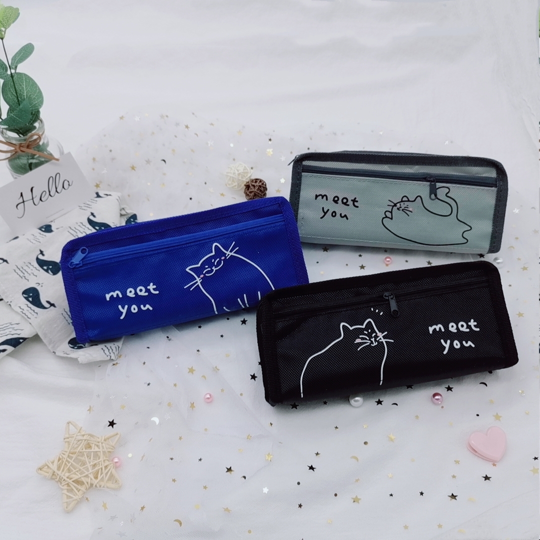 知发新款中性双层笔袋